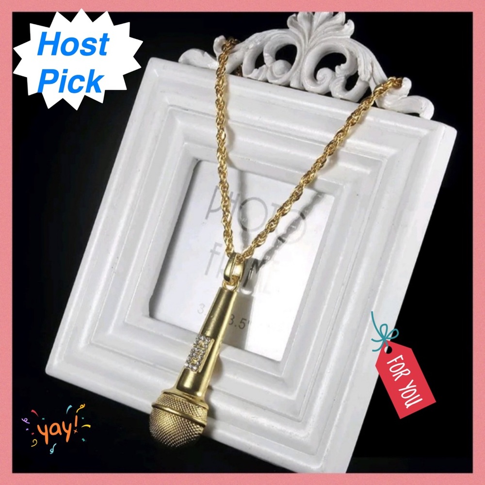 Men's Hip Hop Microphone Pendant w/Chain